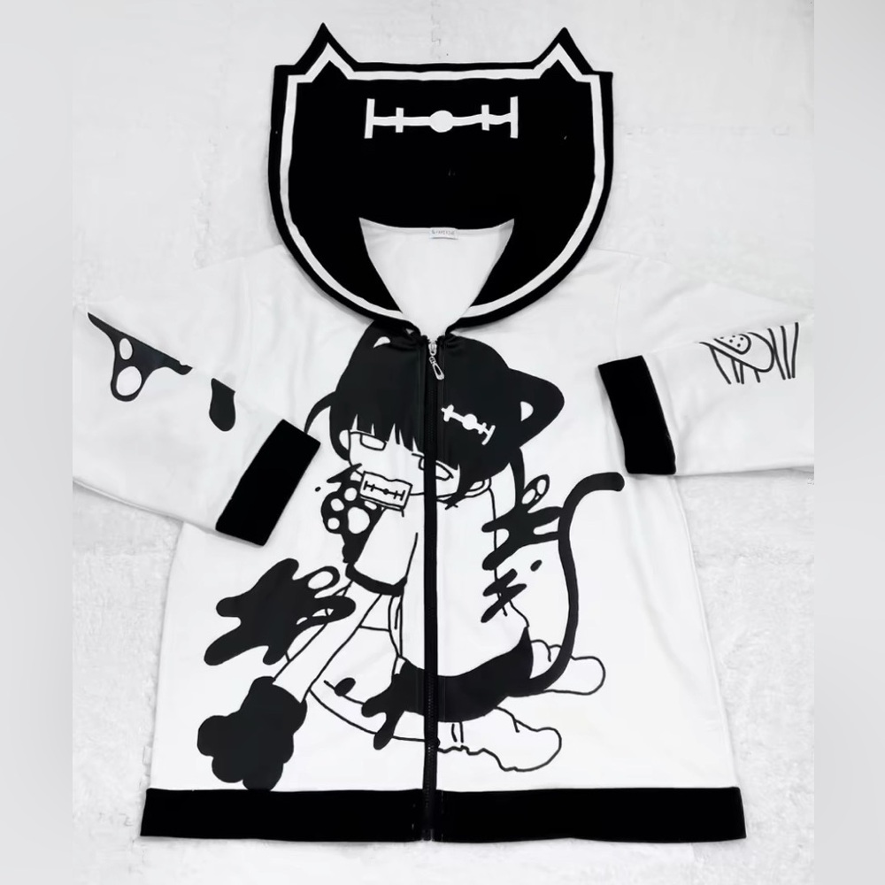Anime hoodie, oversized